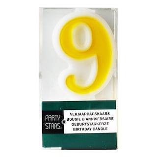 Party Stars | Lumanare aniversara cifra 9