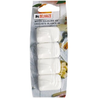 Delhaize | Carlige de perete autodezive, 4 bucati