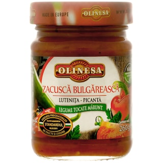 Olinesa | Zacusca bulgareasca reteta de casa picanta 260g