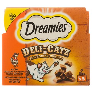 Dreamies | DELI-CATZ | Recompense cu carne de pui pentru pisici 25g