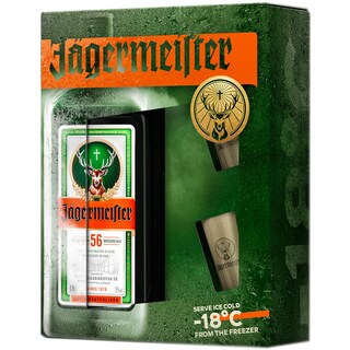 Jagermeister | Lichior digestiv cu doua pahare 0.7L