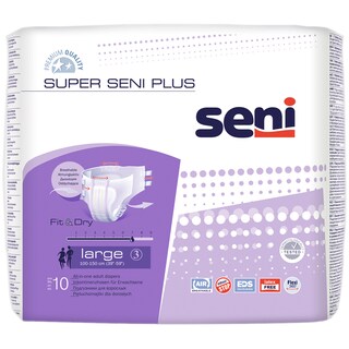 Seni | Super | Scutece incontinenta adulti Super plus large 10 bucati