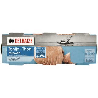 Delhaize | Ton galben in saramura 3x80g