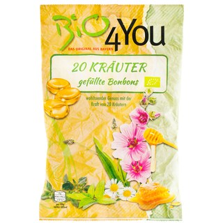 BIO4YOU | Dropsuri bio cu plante medicinale 75g
