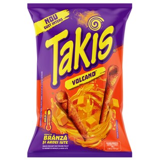 TAKIS | Snacks Volcano cu aroma de branza si ardei iute 55g