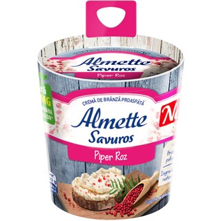 Almette | Savuros | Crema de branza proaspata cu piper roz 125g