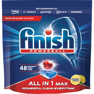 Finish | All in 1 Max | Detergent pentru masina de spalat vase 48 tablete lamaie