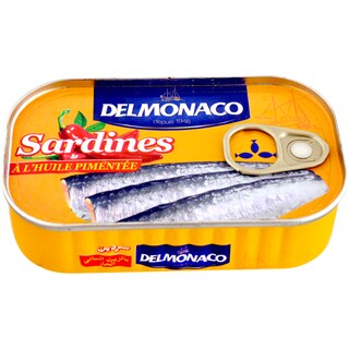 Delmonaco | Sardine in ulei de soia cu chili 125g