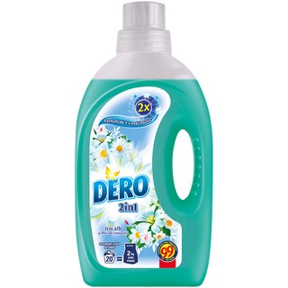 Dero | Detergent de rufe lichid 2in1 iris alb si flori de romanita 1.4l