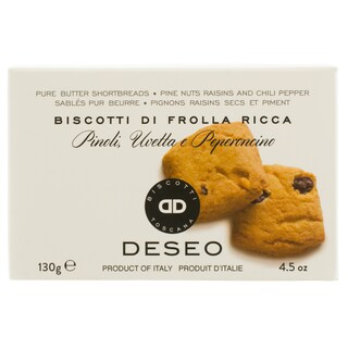 Deseo | Biscuiti cu seminte de pin, chilli si stafide 130g