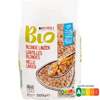 Delhaize Bio | Linte galbena bio 500g