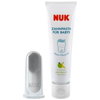 NUK | Set pasta de dinti + degetar, 3-12 luni, 40ml