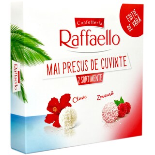 Raffaello | Specialitati crocante cu nuca de cocos si zmeura  260g