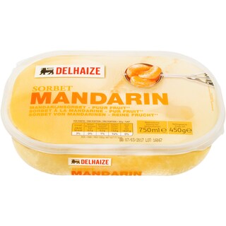 Delhaize | Sorbet de mandarine 750ml