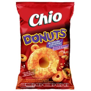 Chio | Pufuleti sub forma de gogoasa alune si caramel 80g