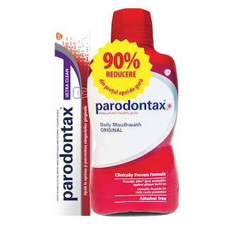 Parodontax | Pachet pasta de dinti + apa de gura 575ml