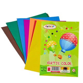 (bucata) | Hartie colorata A4, 80 gr/mp, 10 coli