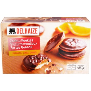 Delhaize | Biscuiti cu umplutura de portocale si ciocolata 300g