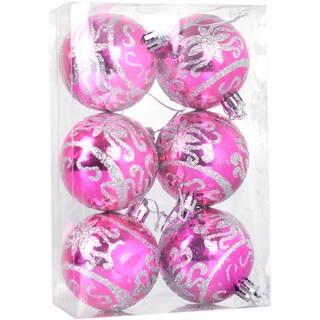 Sentexim | Set 6 globuri pictate, diverse culori