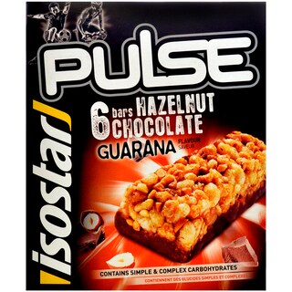 Isostar | Baton energizant cu guarana, alune si ciocolata  6x23g
