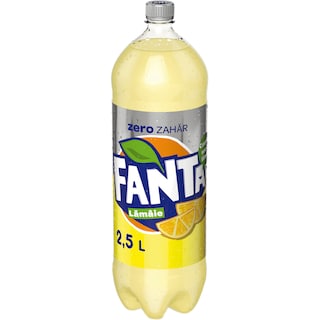 Fanta Zero Zahar | Bautura racoritoare carbogazoasa cu suc de lamaie, fara zahar 2.5L