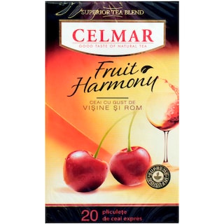Celmar | Fruit Harmony | Ceai cu gust de visine si rom 20x2g