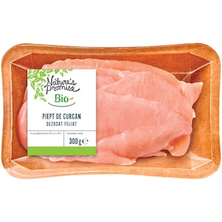 Nature's Promise Bio | Piept de curcan dezosat feliat bio 300g