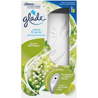 Glade | Sense&Spray | Aparat odorizant cu senzor cu parfum de lacramioara 18ml