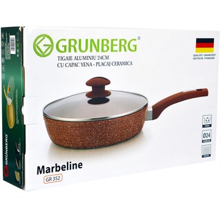 (bucata) | Tigaie 24 cm, cu interior de ceramica marmorata