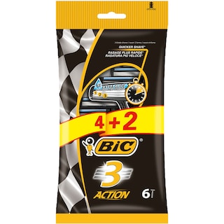 Bic | Aparat de ras pentru barbati, 3 lame, 4+2 bucati