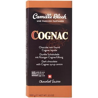 Ciocolata neagra 60% cacao cu coniac 100g