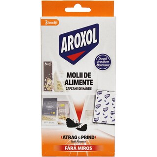 Aroxol | Capcane de hartie pentur molii de alimente, 3 bucati