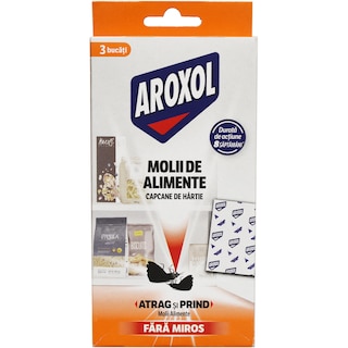 Aroxol | Capcane de hartie pentur molii de alimente, 3 bucati