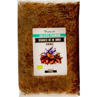 Nature 4 Life | Seminte de in brun ecologic 250g