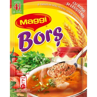 Maggi | Bors | Bors cu rosii si leusetan 40g