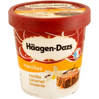 Haagen Dazs | Inghetata cu aroma de vanilie cu sos de caramel si negresa 500ml