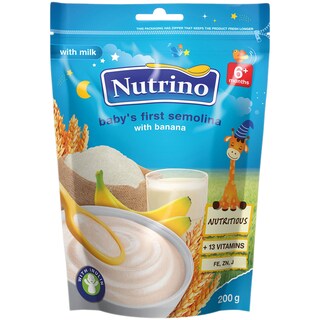 Nutrino | Cereale cu lapte primul gris cu banana 200g