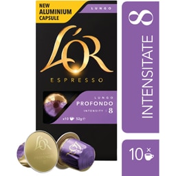Cafea Espresso Lungo Profondo 8, 10 capsule