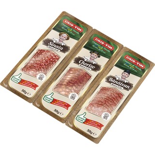 Cris-Tim | Trio-pack salam Sinaia, Chorizo, Banatean 150g