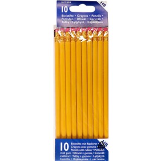 Herlitz | Creion HB cu radiera, 10 bucati