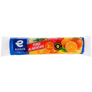epack | Pungi alimentare 3L/3kg, 100 bucati