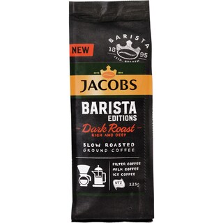 Jacobs | Barista Editions | Cafea macinata si prajita Barista Dark 225g
