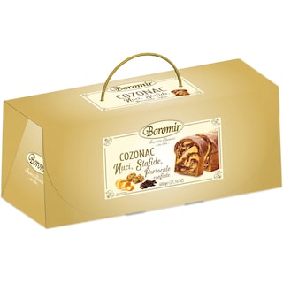 Boromir | Cozonac Vintage cu nuci,stafide si portocale confiate 600g