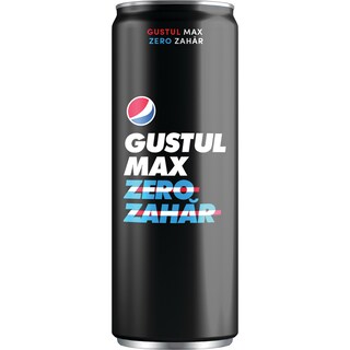 Pepsi | Max | Bautura racoritoare carbogazoasa cu aroma de cola Max doza 0.33L