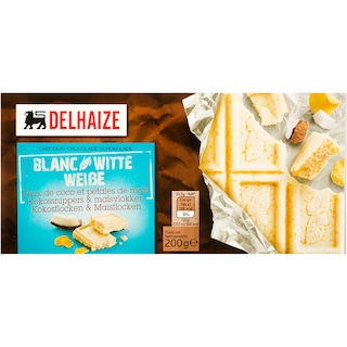 Delhaize | Ciocolata alba cu cereale 200g