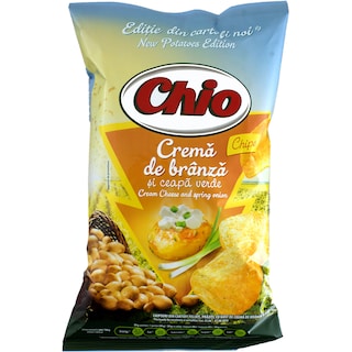 Chio | Chips cartofi noi cu crema de branza si ceapa 125g