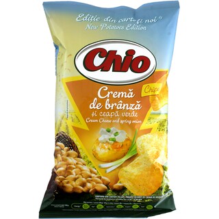 Chio | Chips cartofi noi cu crema de branza si ceapa 125g