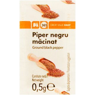 365 | Piper negru macinat la plic 0.5g