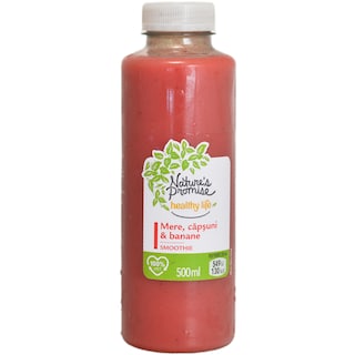 Nature's Promise Healthy Life | Smoothie mere, capsuni & banane 500ml