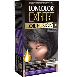 Loncolor | Vopsea Oil Fusion 4.1 Saten cenusiu mediu
